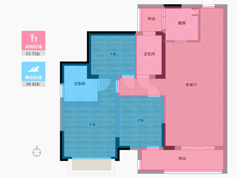 四川省-成都市-朗诗未来街区-79.66-户型库-动静分区