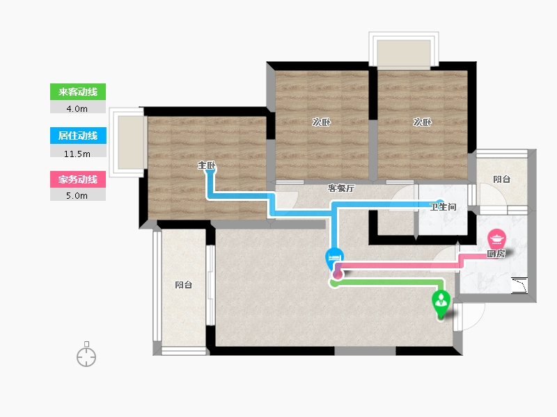 四川省-成都市-朗诗未来街区-66.18-户型库-动静线