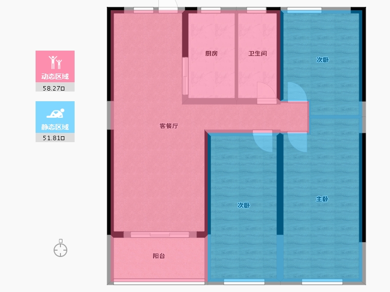 广西壮族自治区-桂林市-平乐三江和韵-98.77-户型库-动静分区