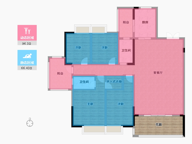 四川省-成都市-万和嘉苑-159.70-户型库-动静分区