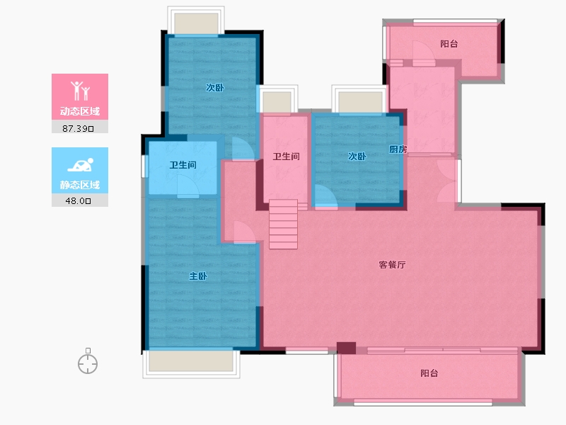 四川省-成都市-交投璟云府-121.80-户型库-动静分区