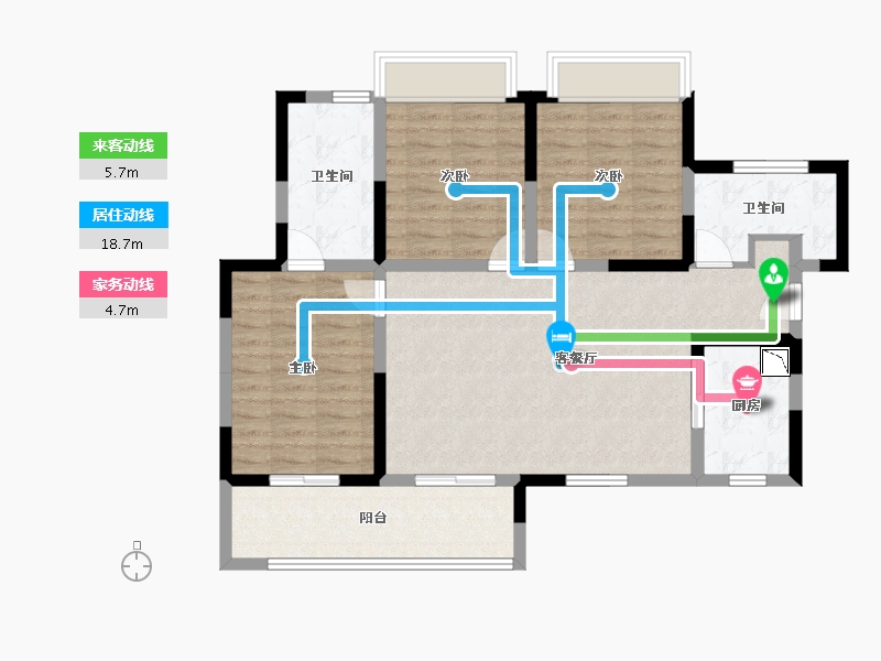 四川省-成都市-天和睿城-93.44-户型库-动静线