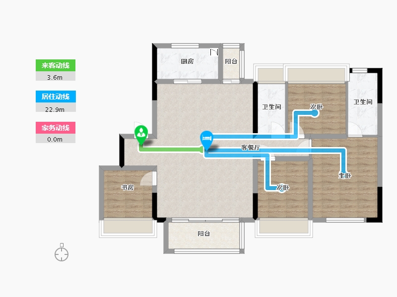 四川省-成都市-弘阳未崃时光-109.64-户型库-动静线