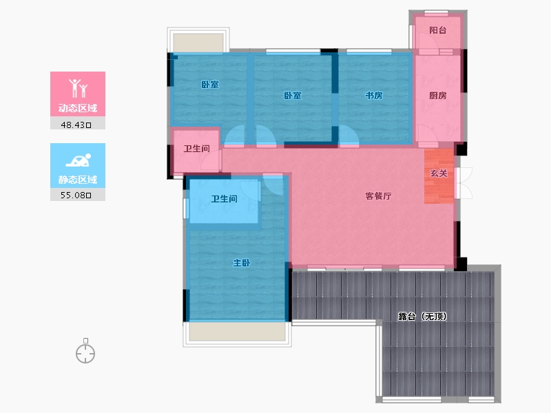 四川省-成都市-天府金融港-119.74-户型库-动静分区