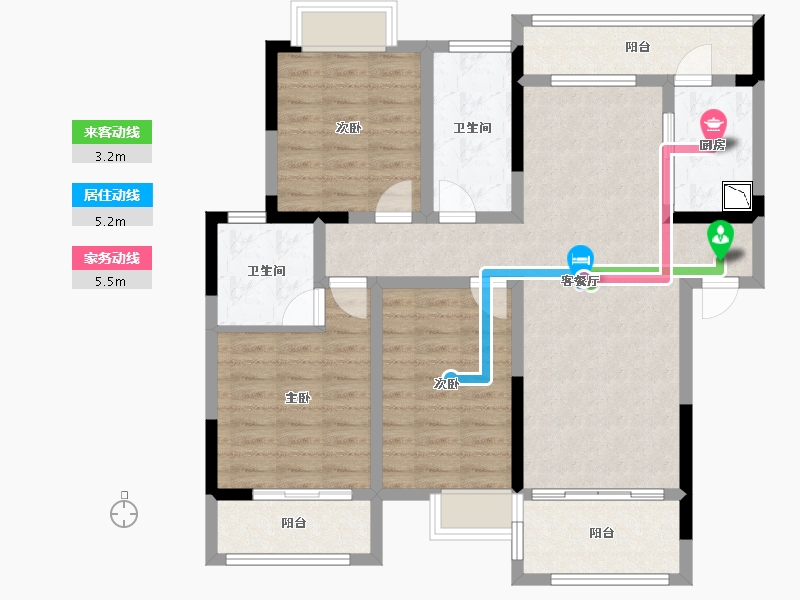 四川省-成都市-成金金语湾-98.69-户型库-动静线