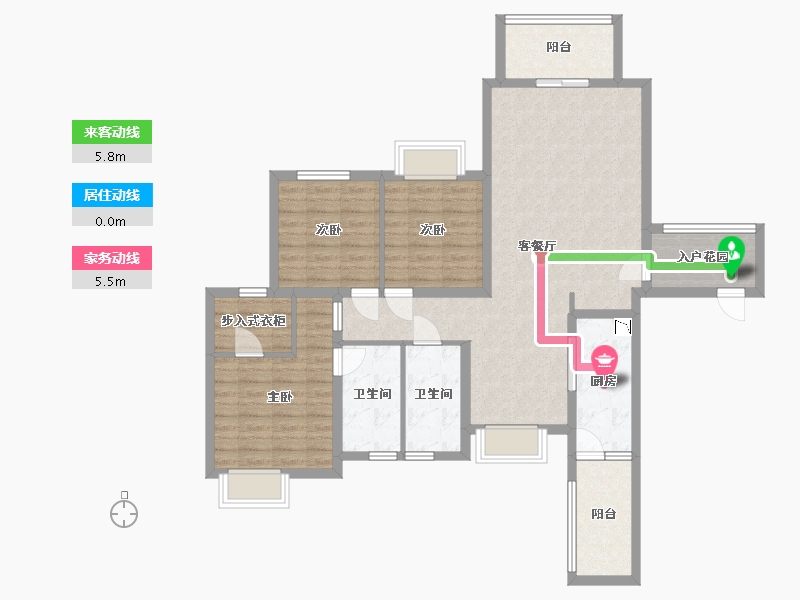 四川省-成都市-太阳公元-105.36-户型库-动静线