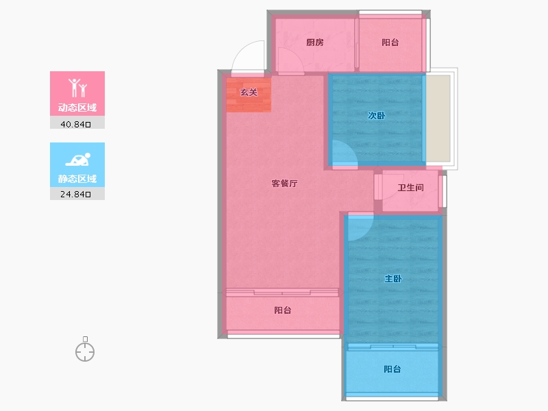 广西壮族自治区-桂林市-顺祥别院-58.64-户型库-动静分区