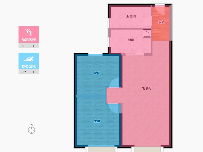 天津-undefined-运河文化城—189-70.38-户型库-动静分区