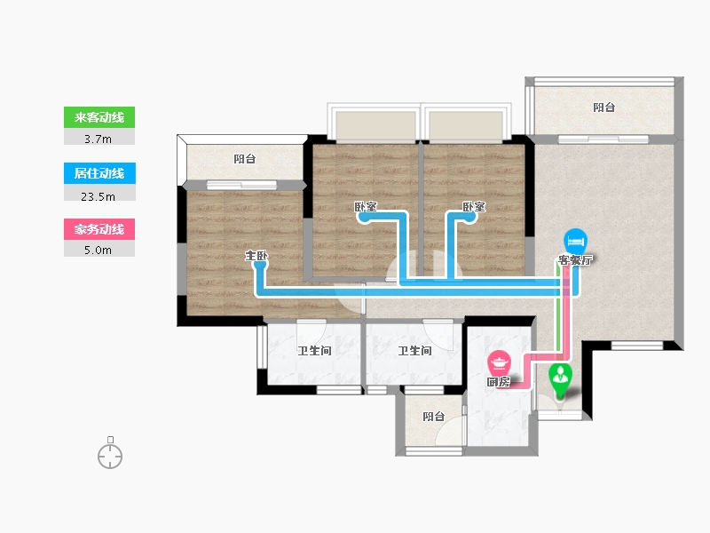 四川省-成都市-御景华府-80.82-户型库-动静线