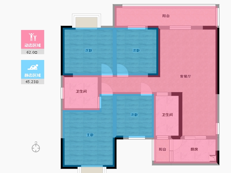 四川省-成都市-瑞和上院-93.15-户型库-动静分区