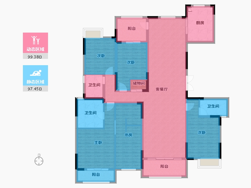 四川省-成都市-成金金语湾-177.15-户型库-动静分区