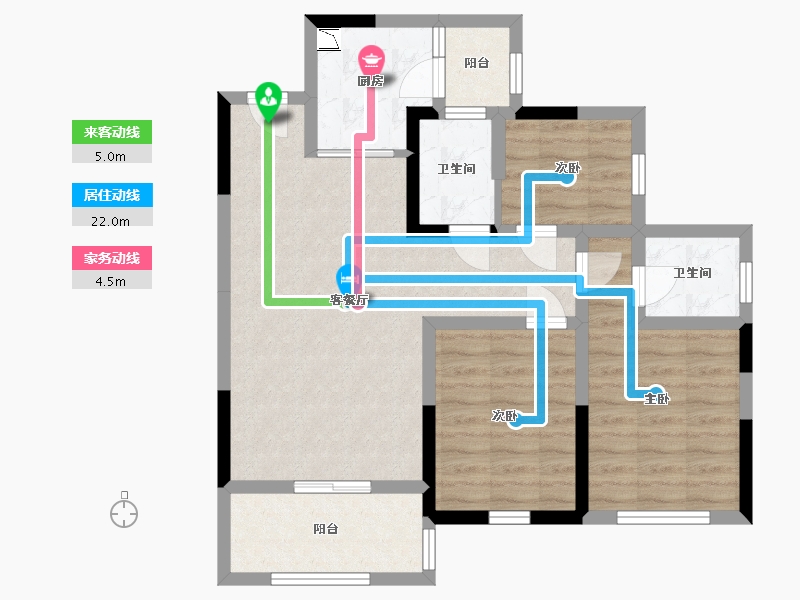 四川省-宜宾市-江畔华府-77.03-户型库-动静线