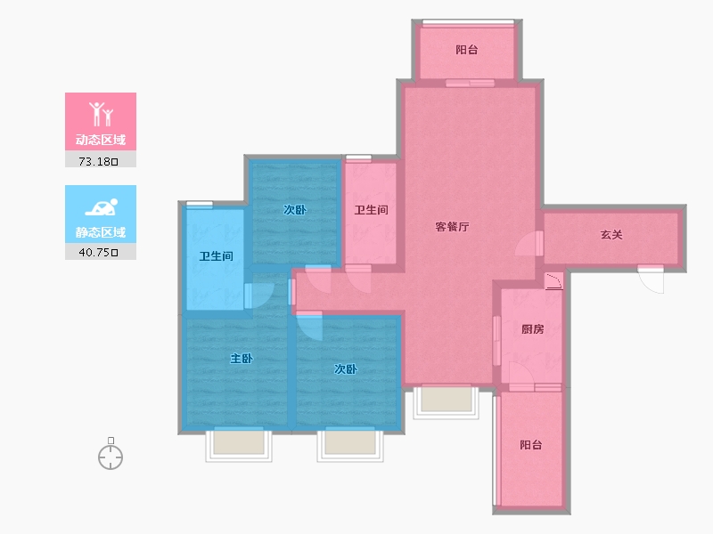 四川省-成都市-太阳公元-99.54-户型库-动静分区