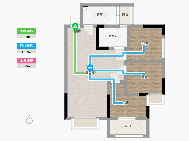 四川省-成都市-瑞和上院-64.40-户型库-动静线