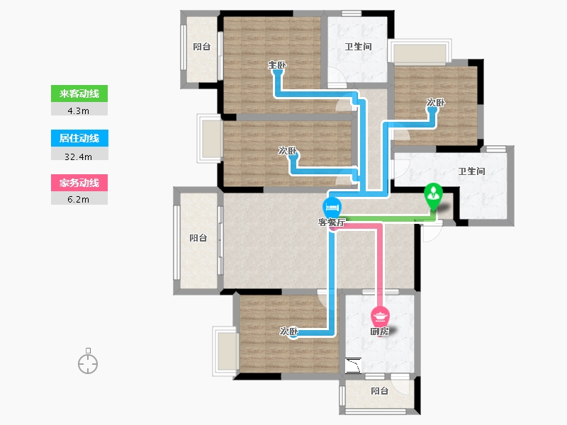 四川省-成都市-成金金语湾-131.08-户型库-动静线