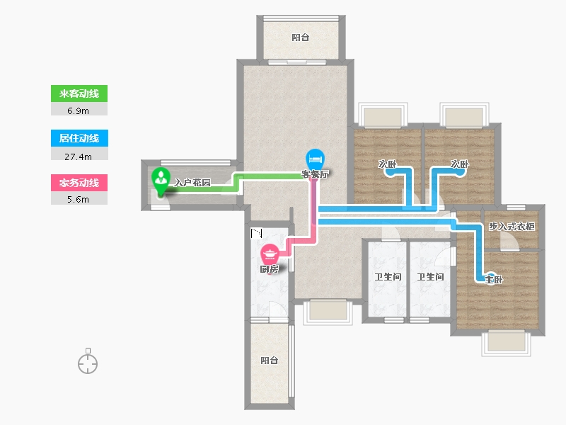 四川省-成都市-太阳公元-106.64-户型库-动静线