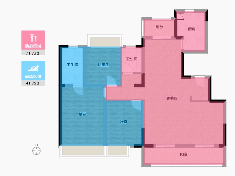 四川省-成都市-中建锦绣天地-100.30-户型库-动静分区