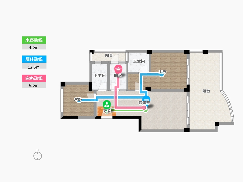 四川省-成都市-中国青城国际颐养中心凤凰栖东区二期-91.78-户型库-动静线