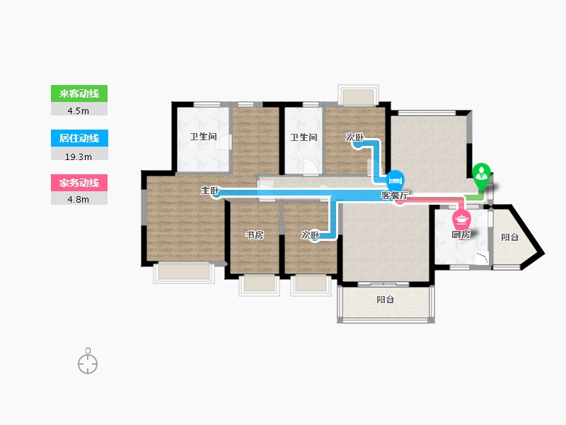 广东省-汕尾市-恒大品清首府-128.78-户型库-动静线