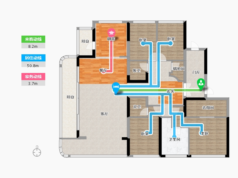 四川省-成都市-德商锦江天玺-164.00-户型库-动静线