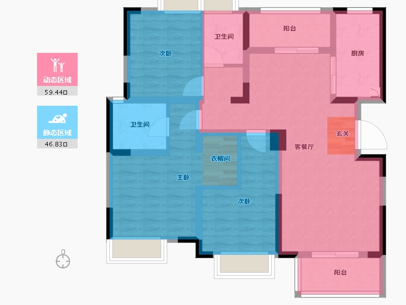 四川省-成都市-城投锦溪城-93.54-户型库-动静分区