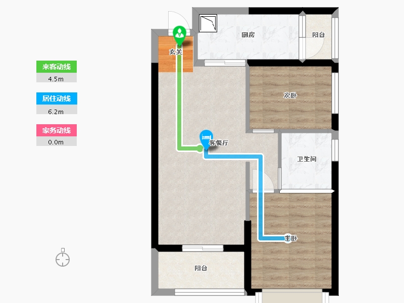 四川省-成都市-恒大金碧天下-59.17-户型库-动静线