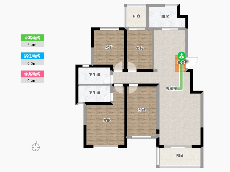 四川省-成都市-中交牧山美庐-108.40-户型库-动静线