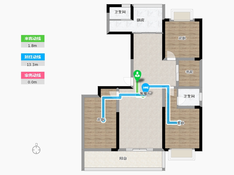 广西壮族自治区-桂林市-平乐三江和韵-108.71-户型库-动静线