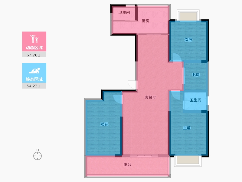 广西壮族自治区-桂林市-平乐三江和韵-108.71-户型库-动静分区