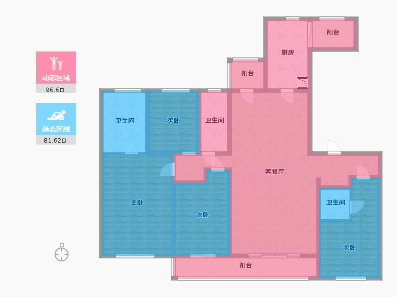 四川省-成都市-保利和光屿湖-158.77-户型库-动静分区