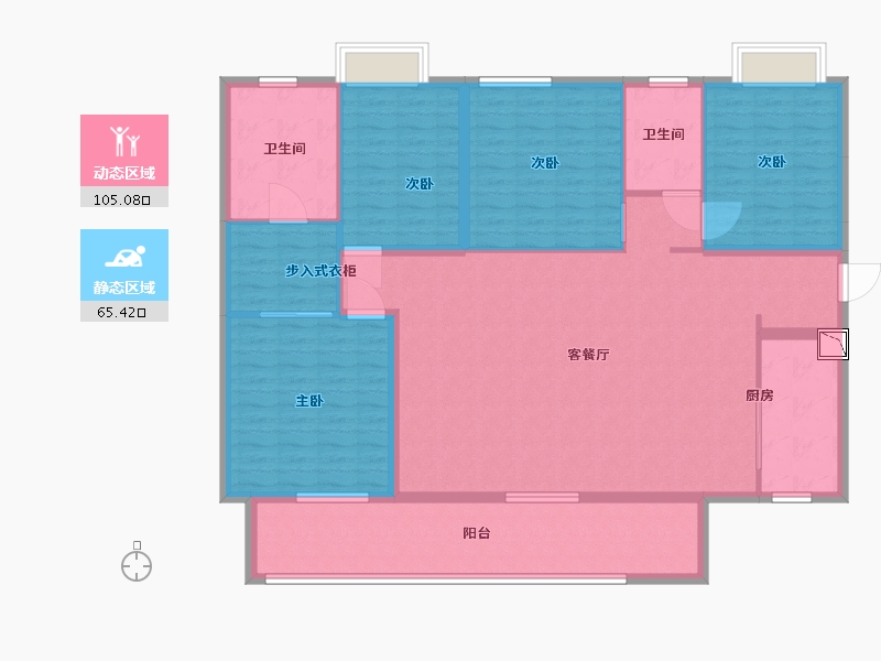 福建省-泉州市-保利上城东区-156.00-户型库-动静分区