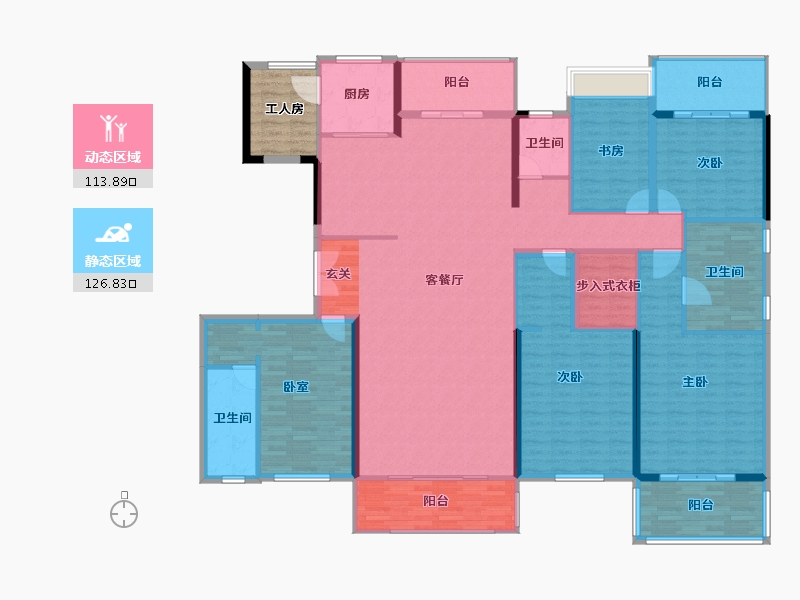 广西壮族自治区-柳州市-碧桂园十里江湾-228.10-户型库-动静分区