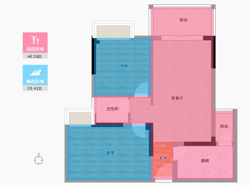 四川省-成都市-吉祥湾-64.21-户型库-动静分区