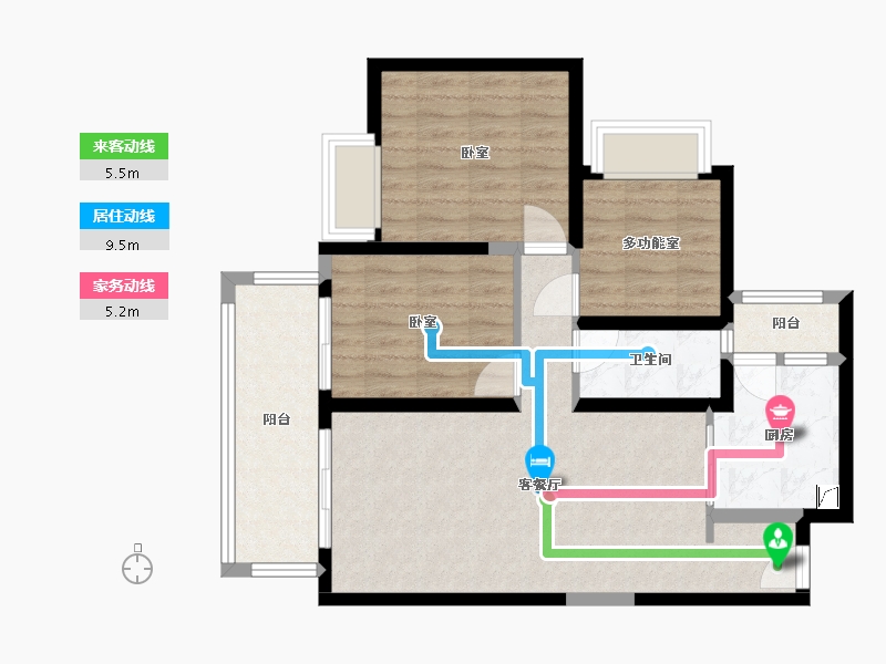 四川省-成都市-中海锦江城云璟-75.77-户型库-动静线