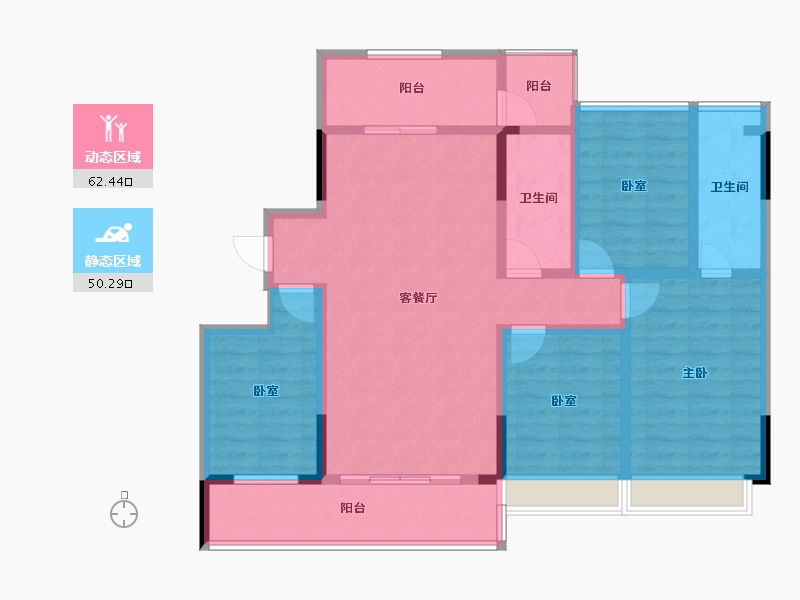 贵州省-安顺市-万银宝郡-101.21-户型库-动静分区