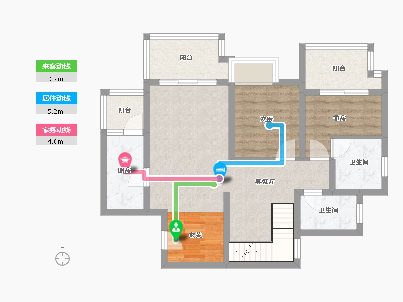 四川省-成都市-榕晟水岸丽府-69.50-户型库-动静线