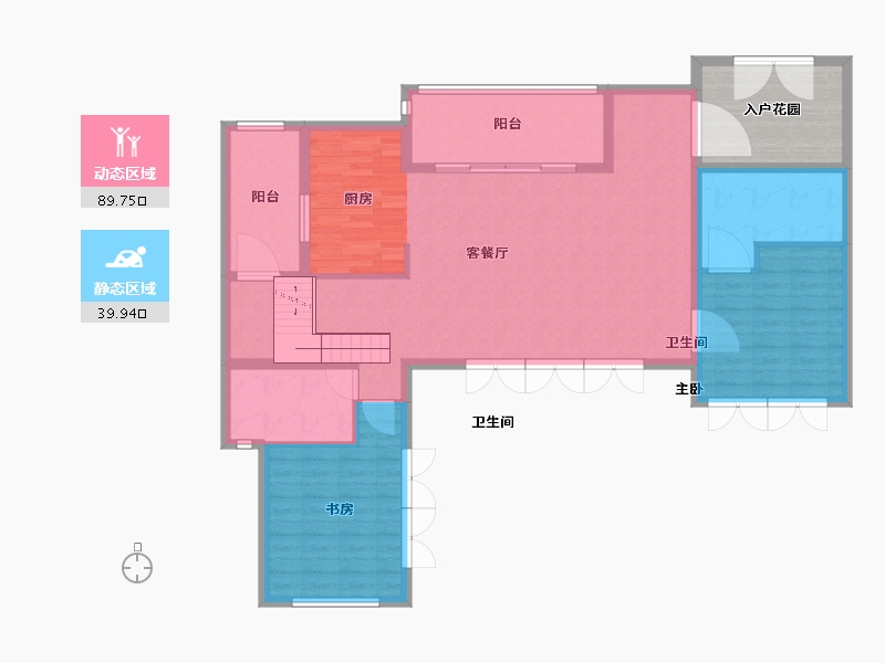 四川省-成都市-泰达上青城-130.10-户型库-动静分区