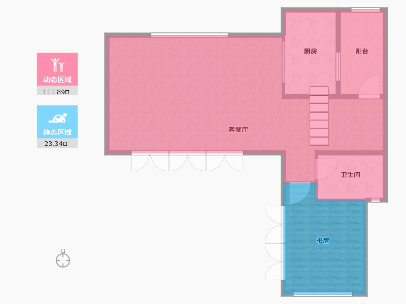 四川省-成都市-泰达上青城-127.00-户型库-动静分区