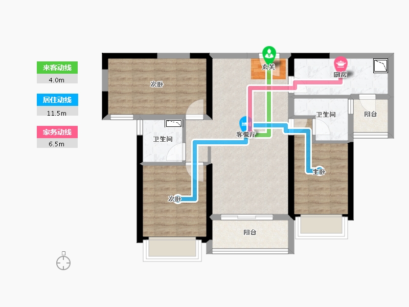 四川省-成都市-金融街融府-74.16-户型库-动静线