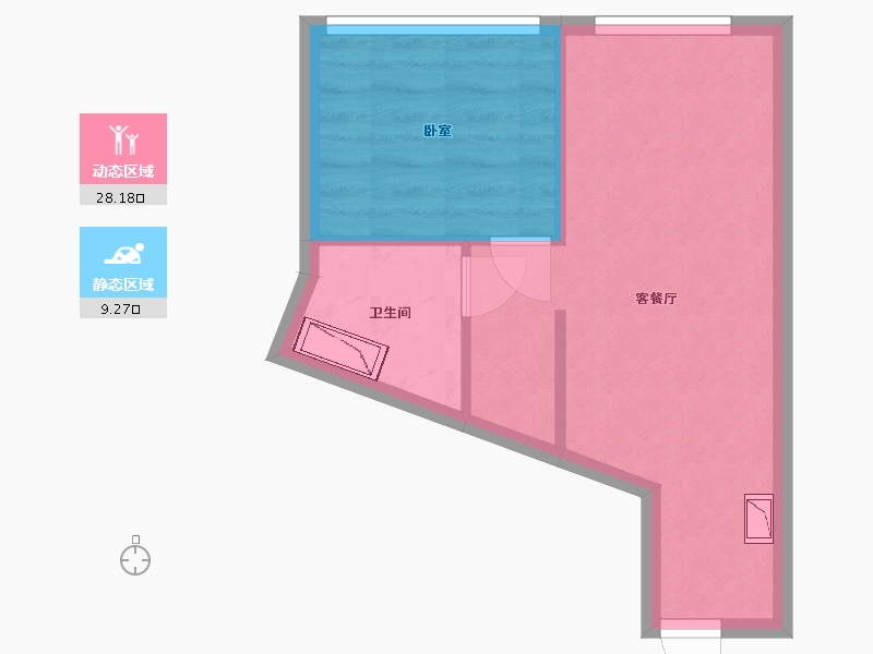 四川省-成都市-佳兆业天悦-32.65-户型库-动静分区