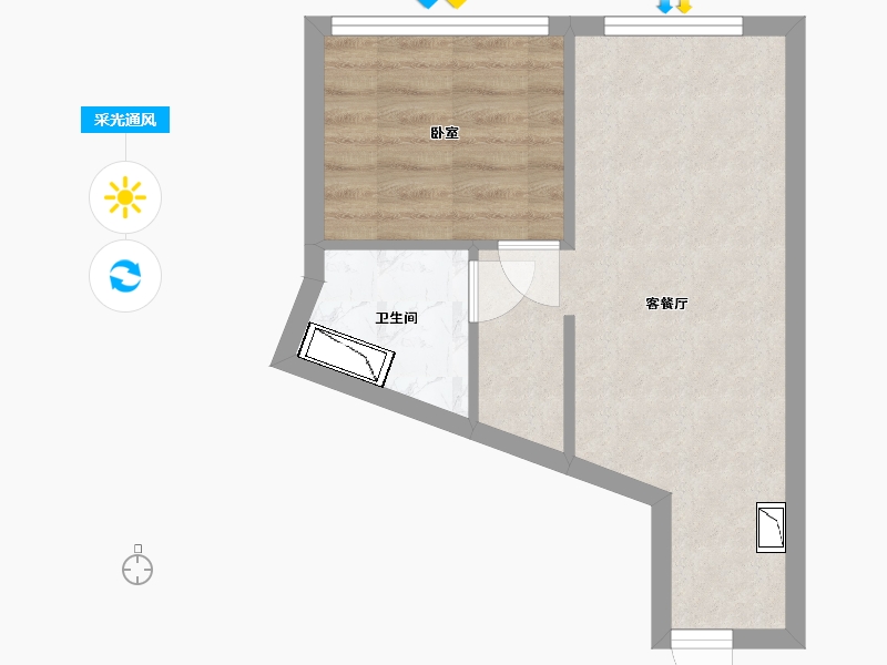 四川省-成都市-佳兆业天悦-32.65-户型库-采光通风