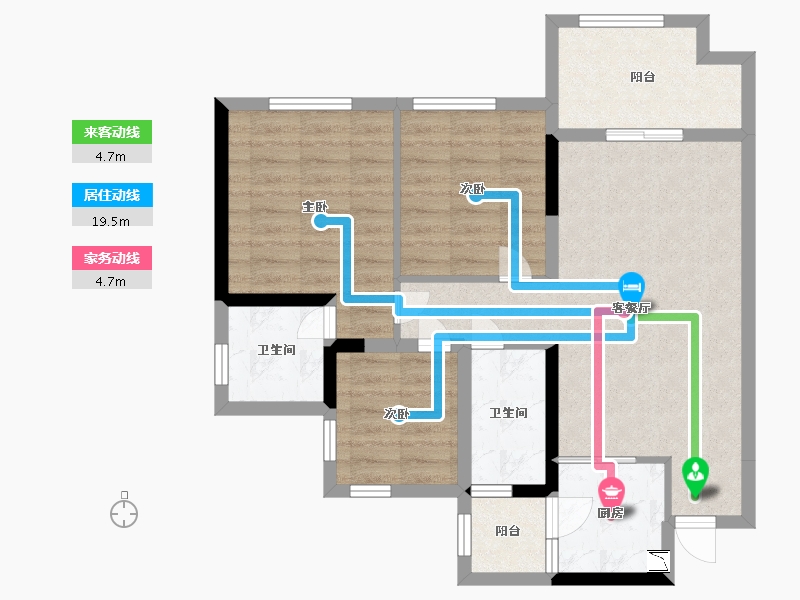 四川省-宜宾市-邦泰·白沙鹭岛（西区）-75.91-户型库-动静线