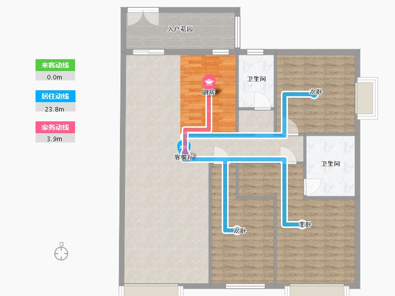 贵州省-贵阳市-城南枫竹苑熙苑-124.07-户型库-动静线