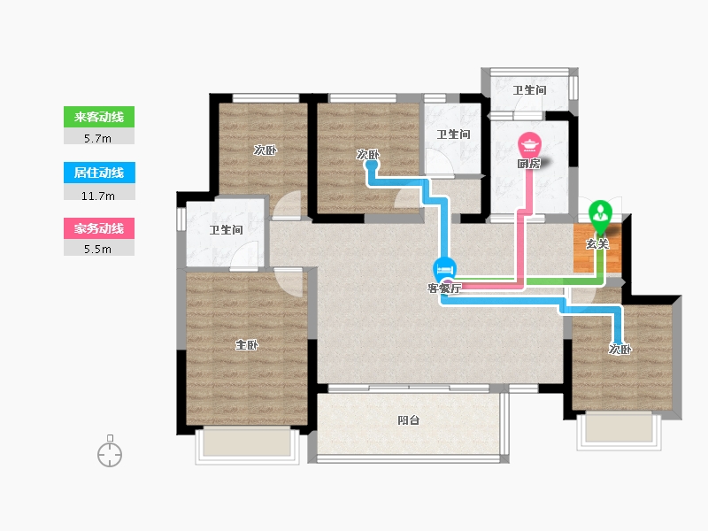 四川省-成都市-金融街融府-99.96-户型库-动静线