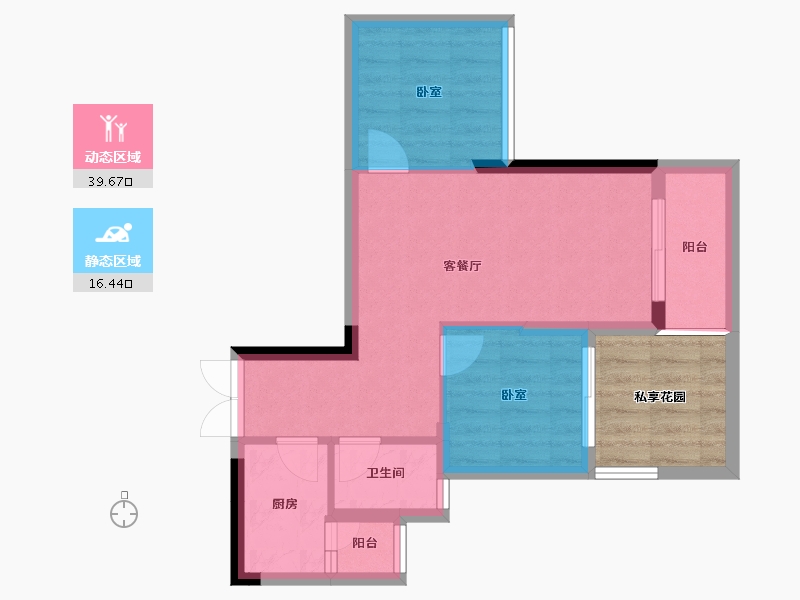 贵州省-贵阳市-益华湖湾-56.26-户型库-动静分区