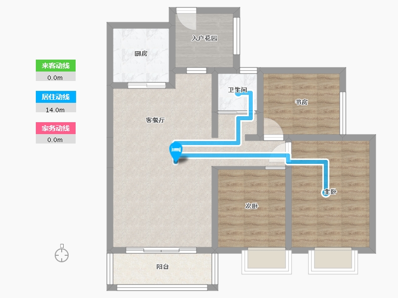 贵州省-贵阳市-理想城-79.22-户型库-动静线