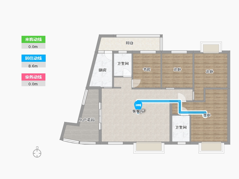 贵州省-贵阳市-城南枫竹苑熙苑-113.01-户型库-动静线