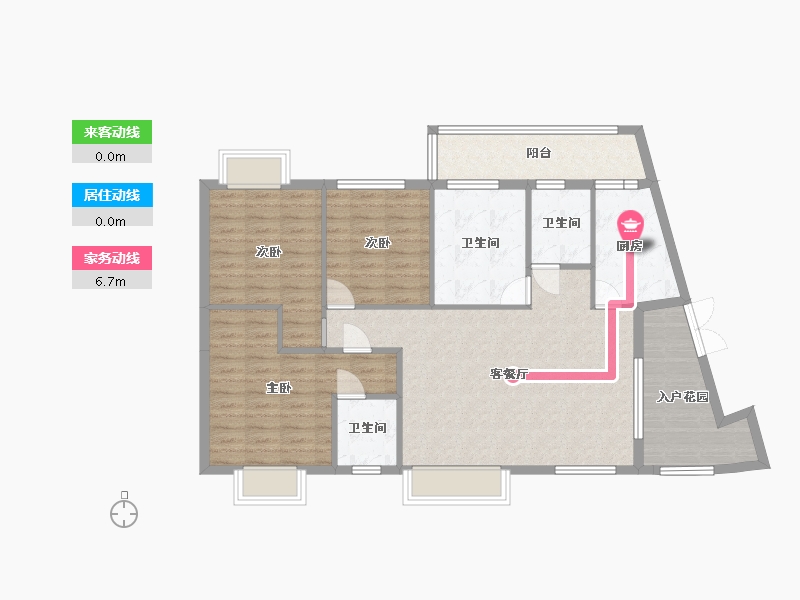 贵州省-贵阳市-城南枫竹苑熙苑-106.01-户型库-动静线