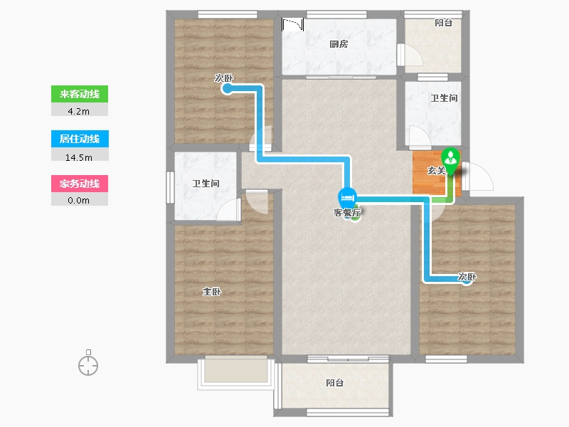 河北省-石家庄市-智慧健康城-103.00-户型库-动静线