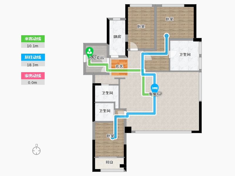 四川省-成都市-麓府·公馆-132.30-户型库-动静线